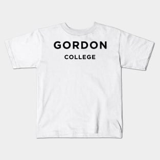 gordon college black Kids T-Shirt